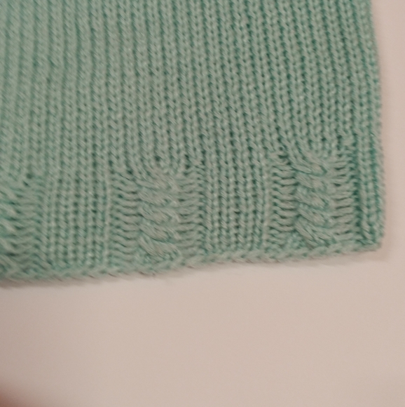 Vintage Pastel Cable Handknit Sweater Vest - Picture 5 of 9